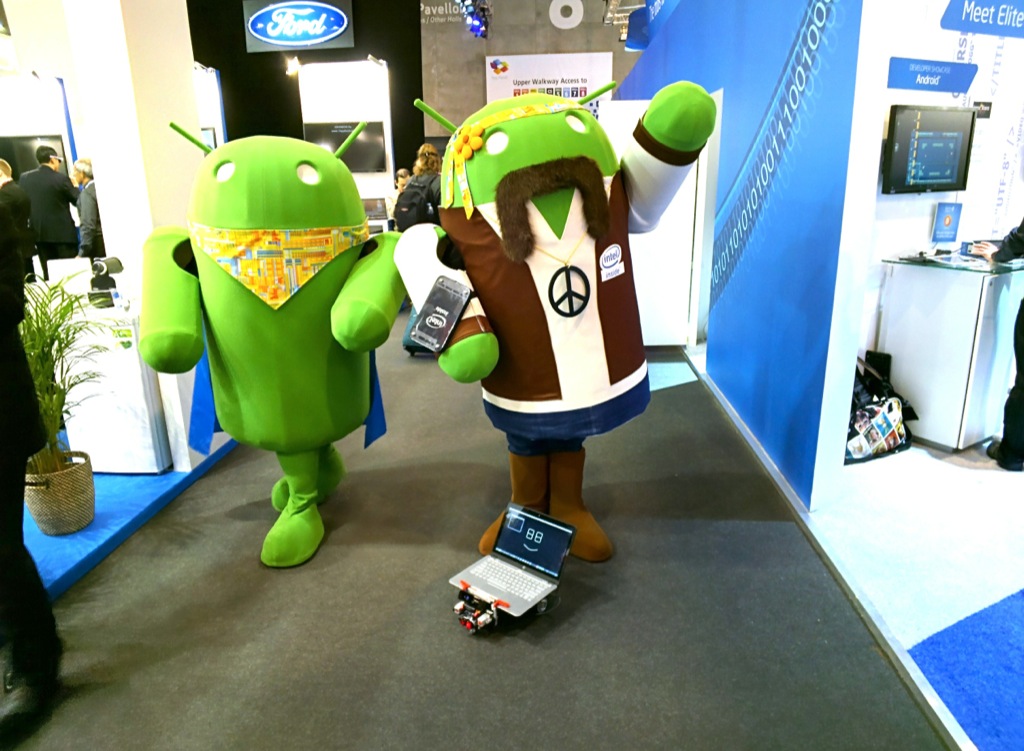 Rover befriends Intel Android at Mobile World Congress.